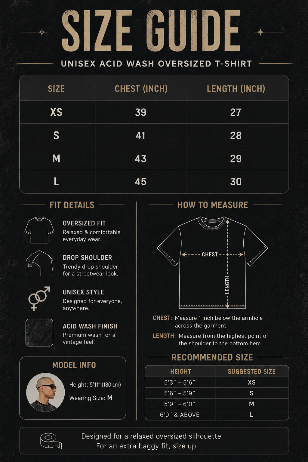 Guns N' Roses Acid Wash Oversized T-Shirt