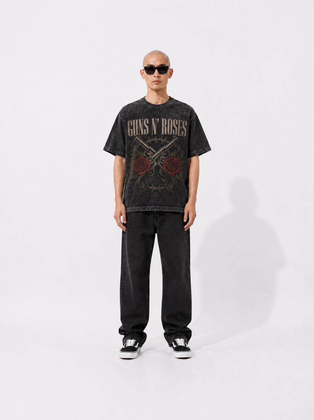 Guns N' Roses Acid Wash Oversized T-Shirt